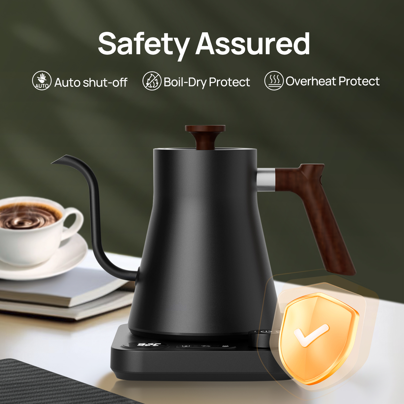 Brutelle Electric Gooseneck Kettle