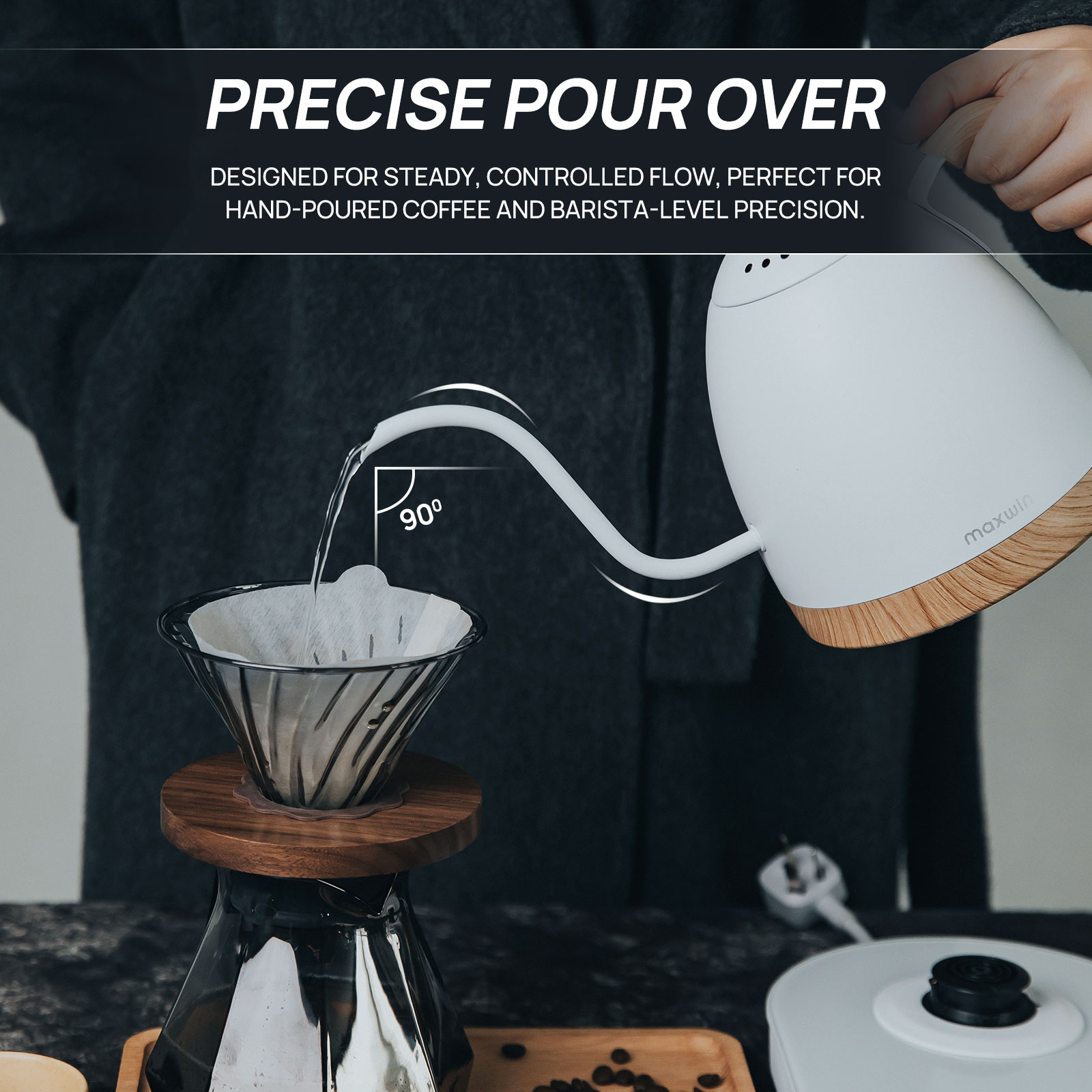Electric Gooseneck Pour Over Kettle