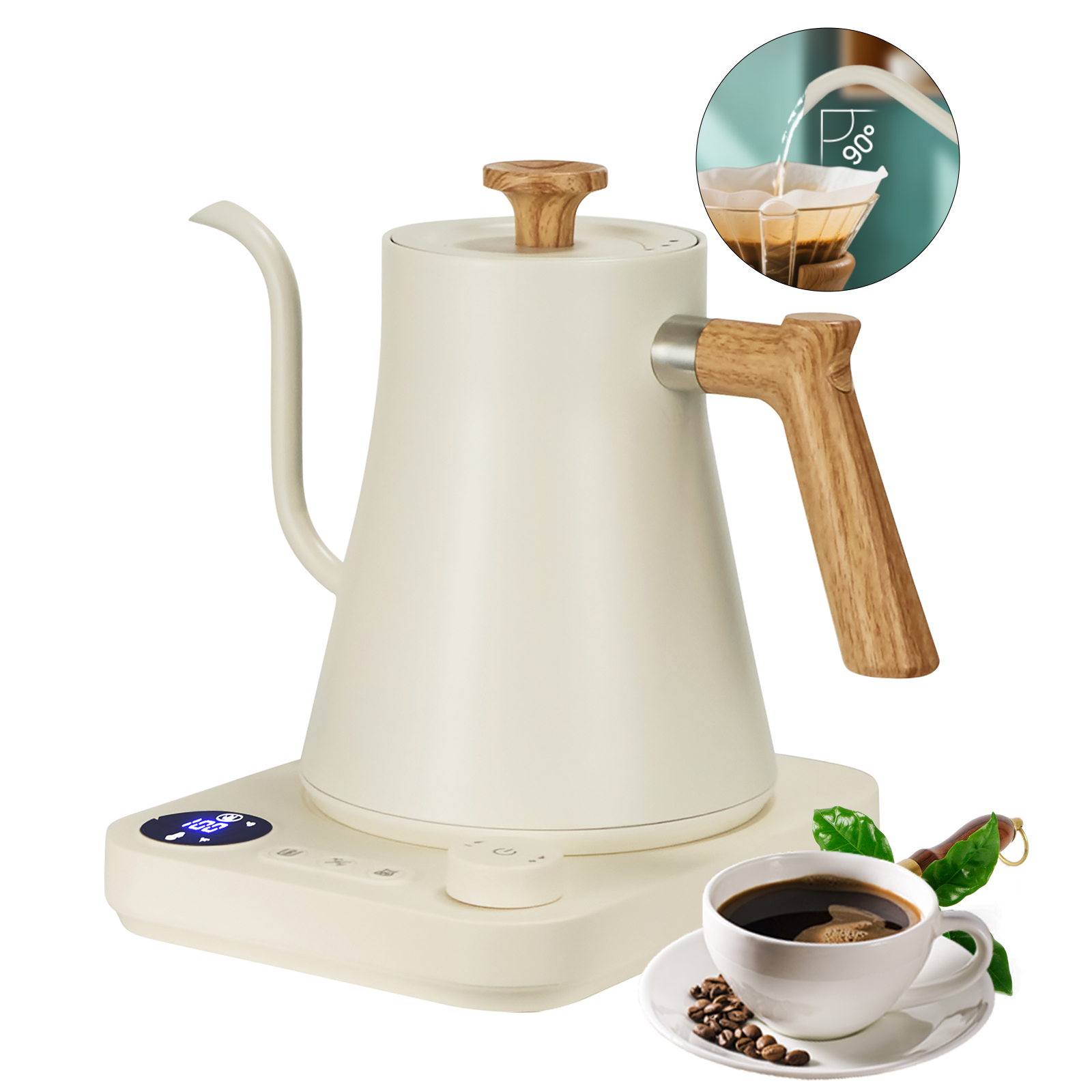 Brutelle Electric Gooseneck Kettle