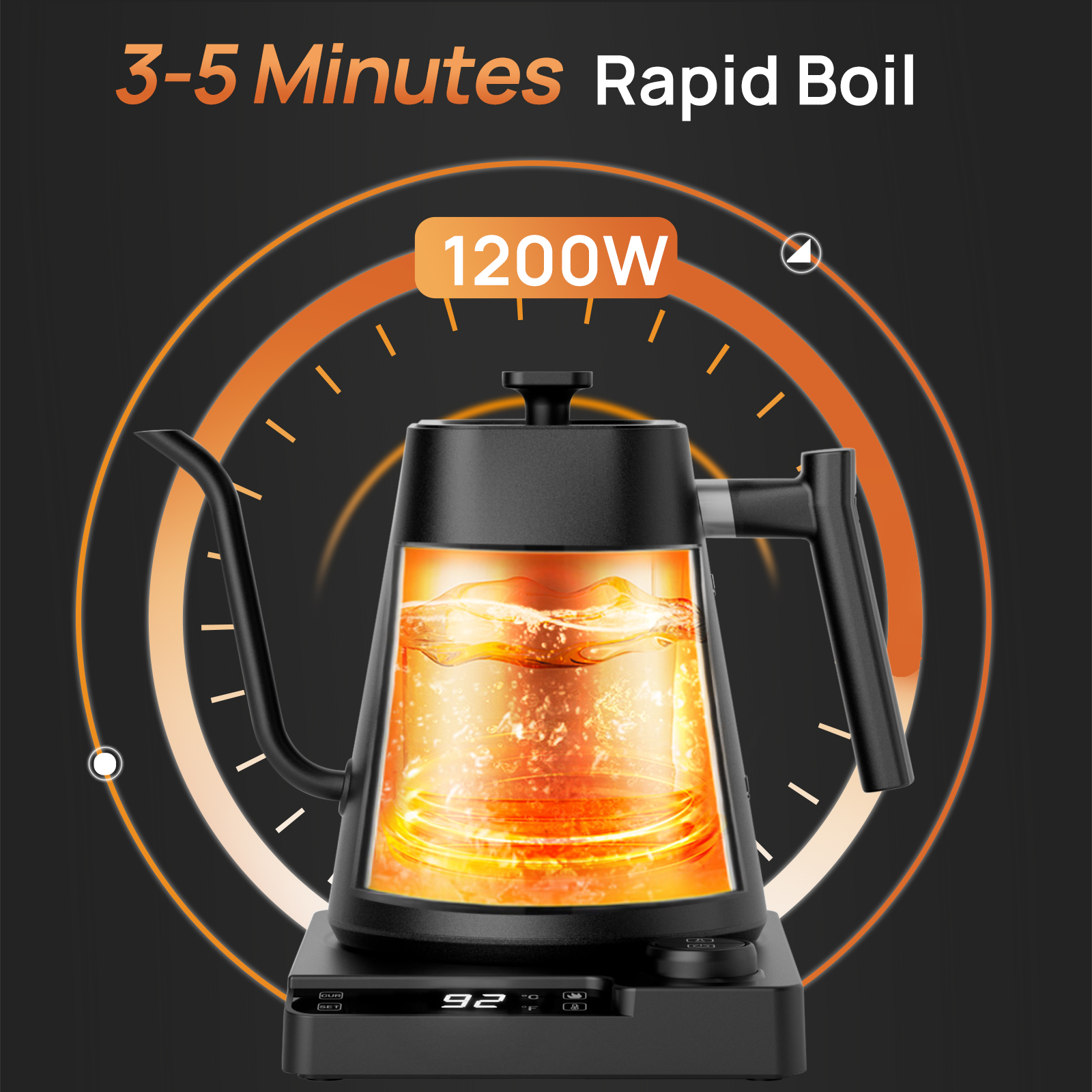 Brutelle Electric Gooseneck Kettle