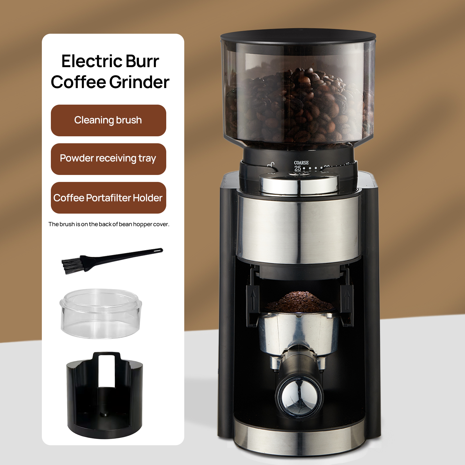 Brutelle Electric Burr Coffee Grinder