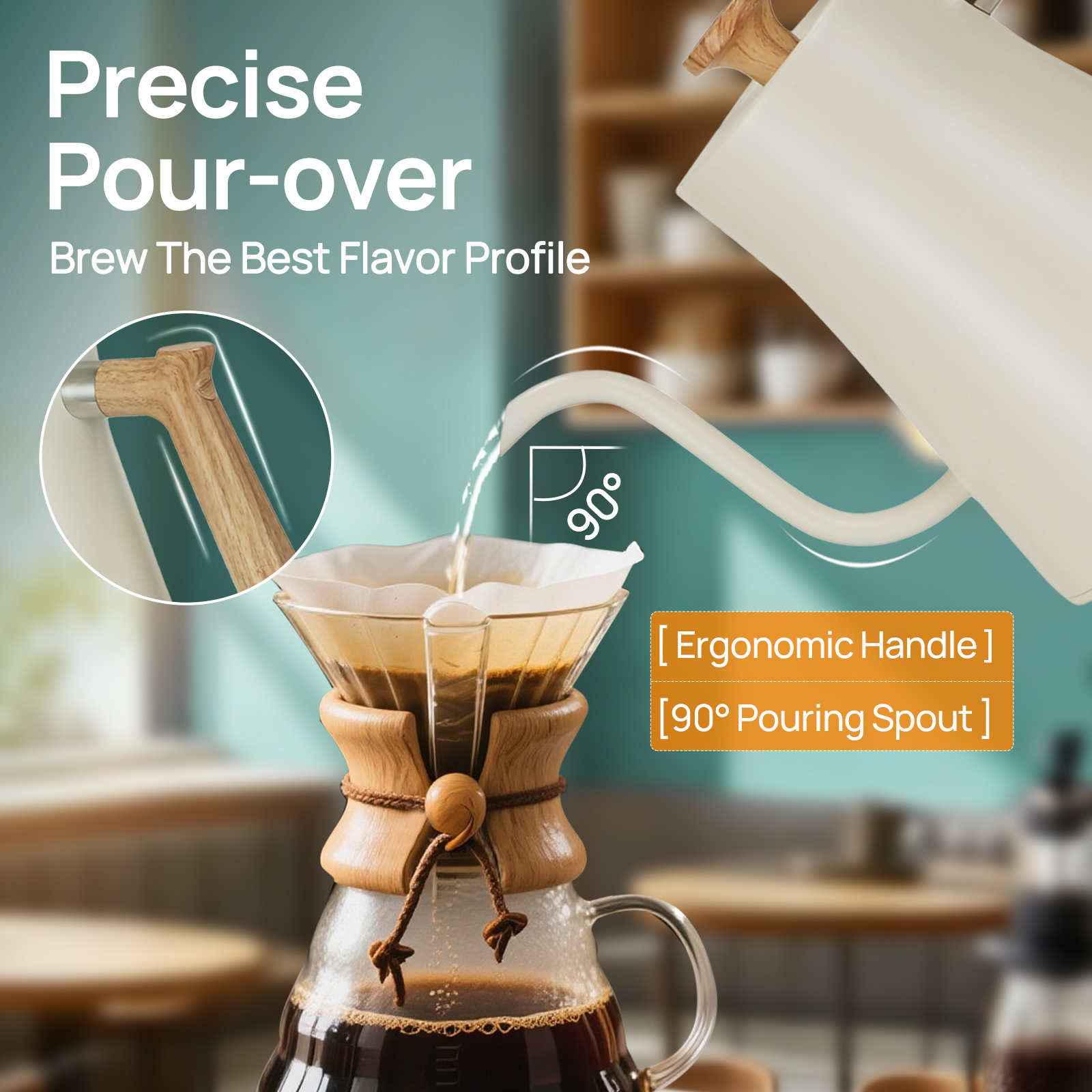 Brutelle Electric Gooseneck Kettle