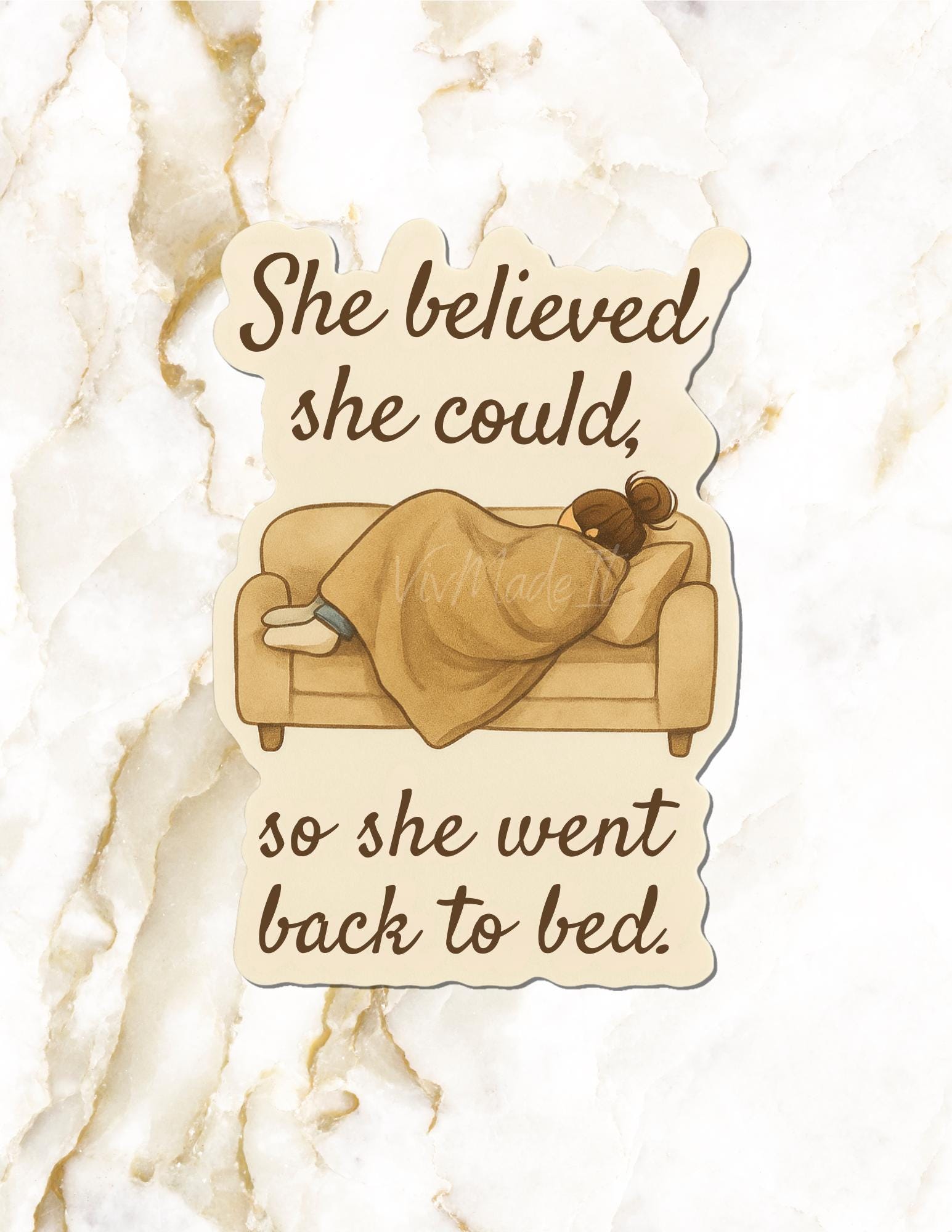 Funny Fridge Magnet: Lazy Day Humor - Gift for Tired Moms