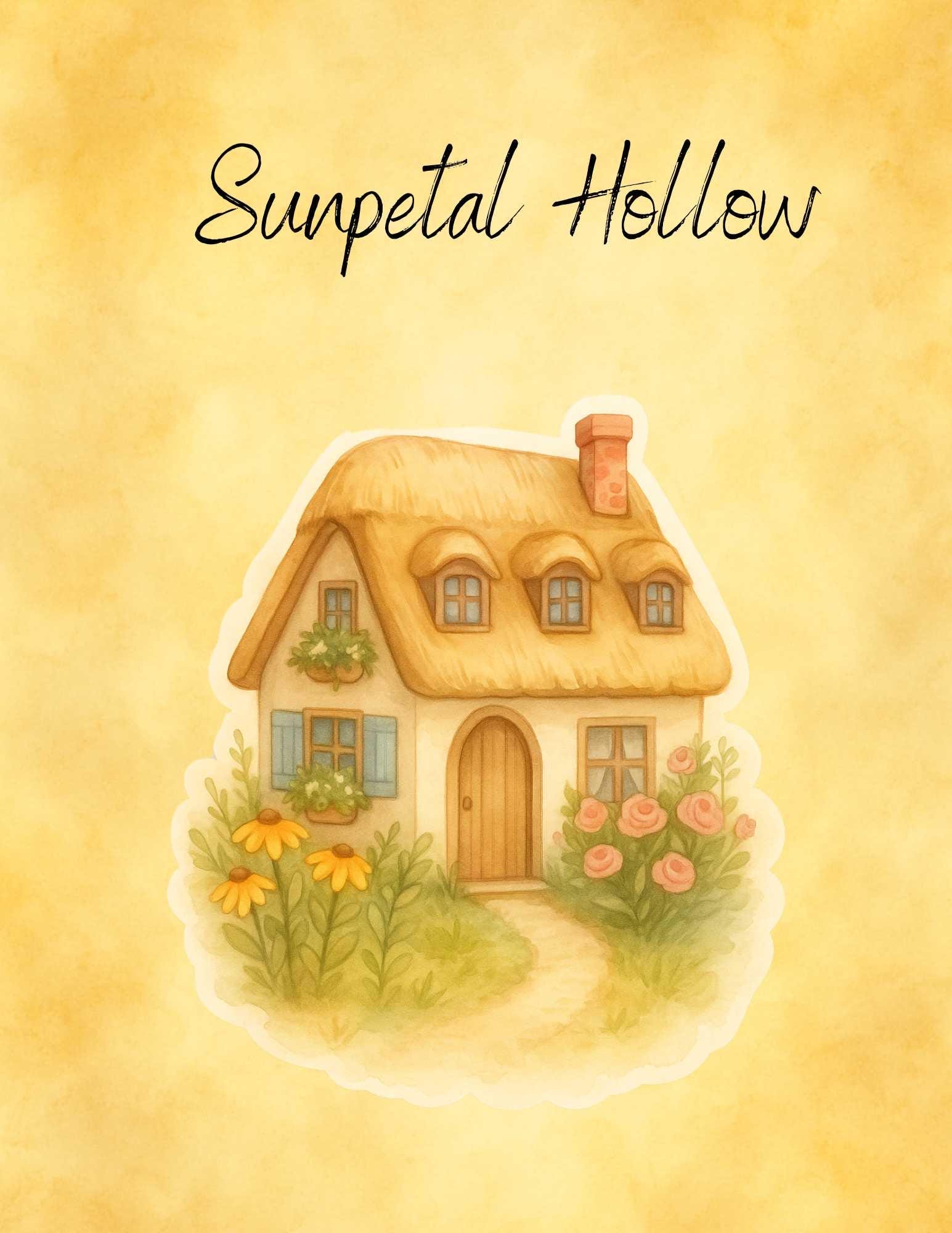 Cottagecore Sticker Set: Fairytale House Vinyl Decals