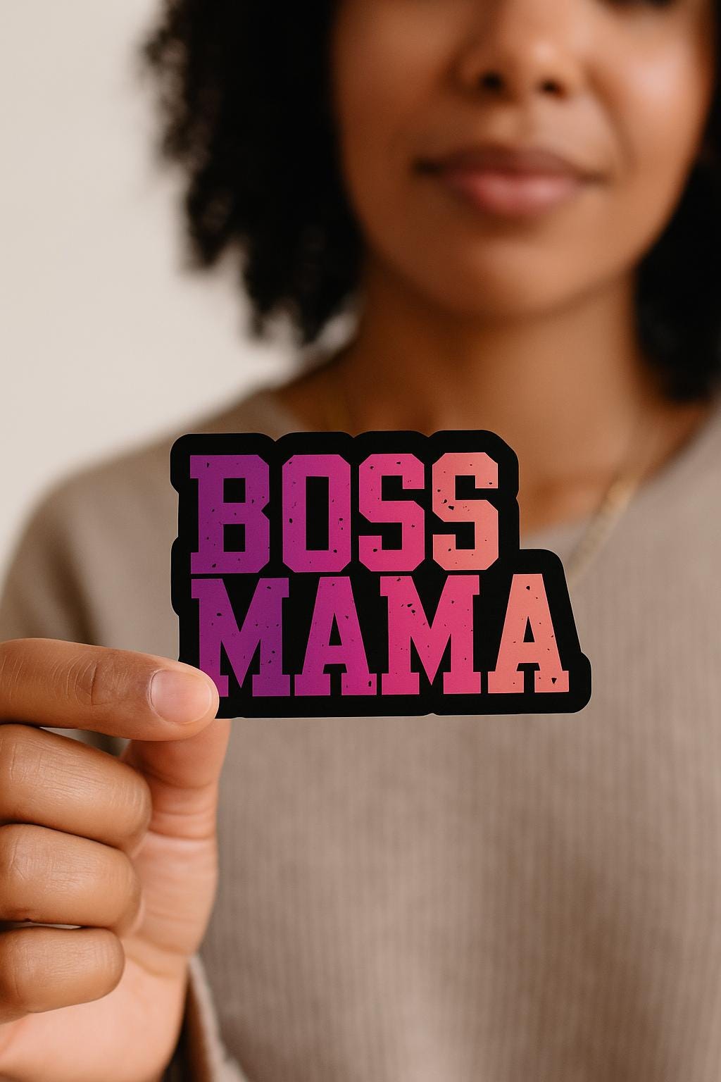 Pink Boss Mama Sticker