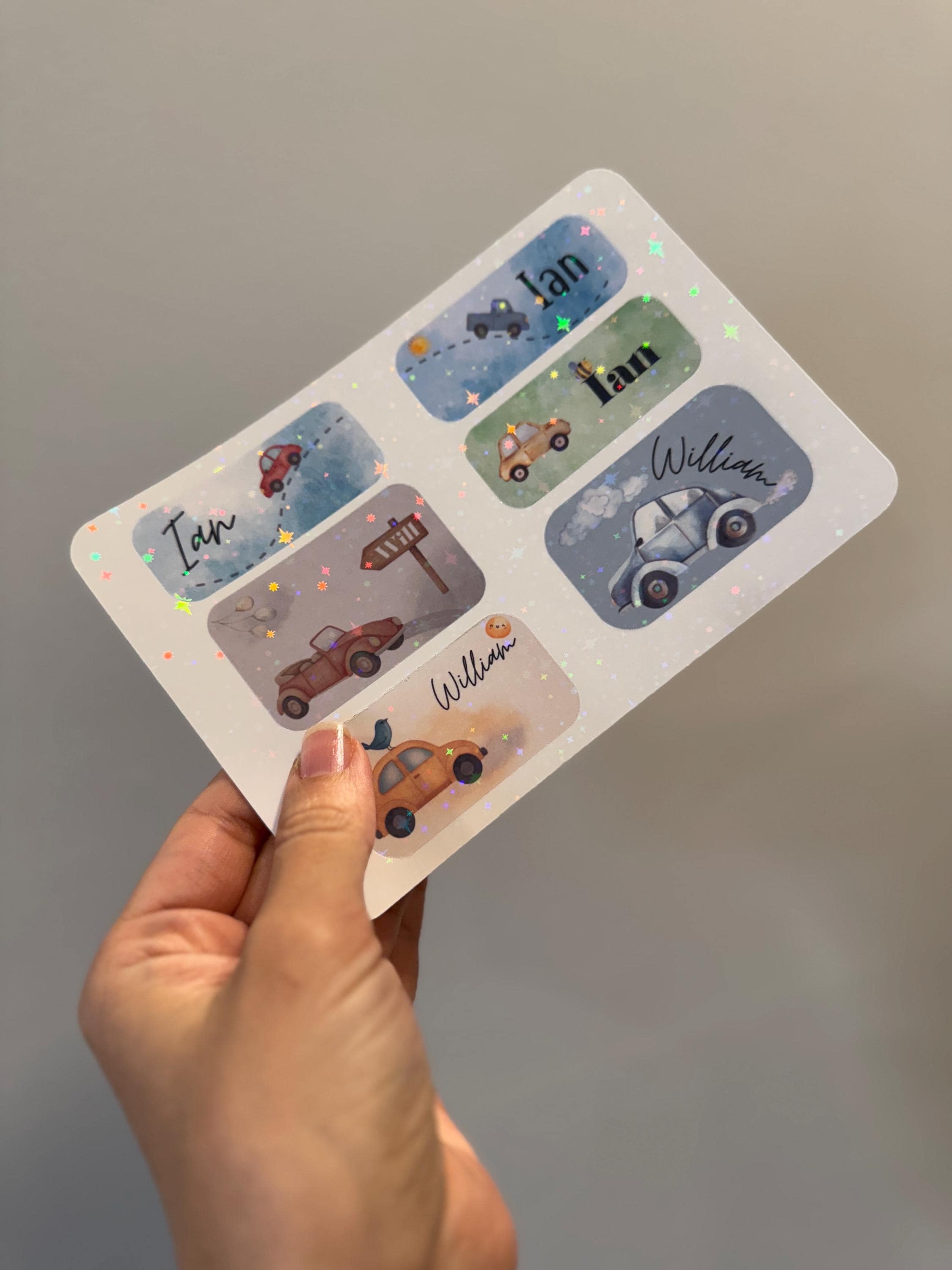 Personalized Waterproof Name Labels: Kids School & Daycare Stickers