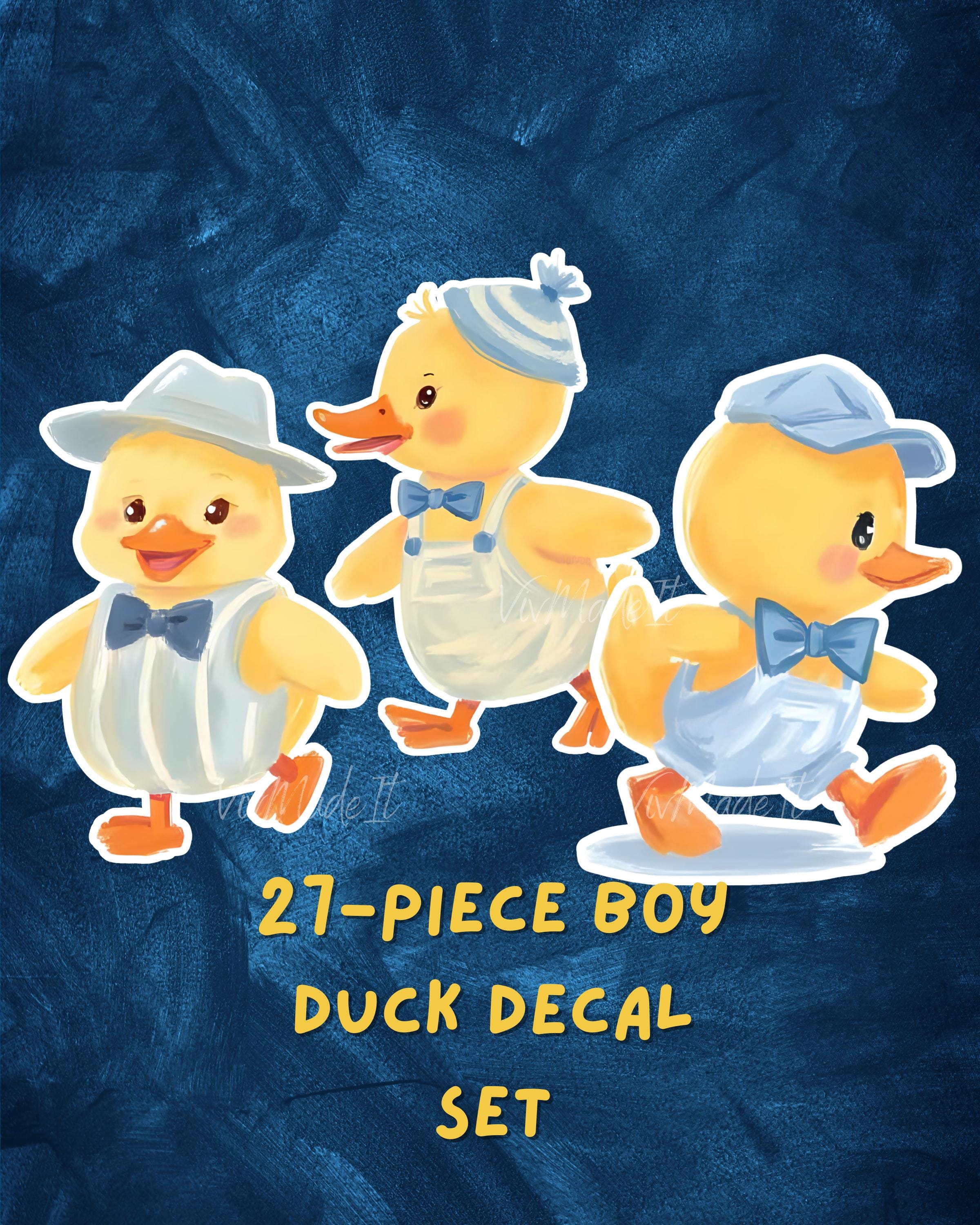 Blue Duck Wall Decals - 27 Piece Set - Nursery & Playroom Decor