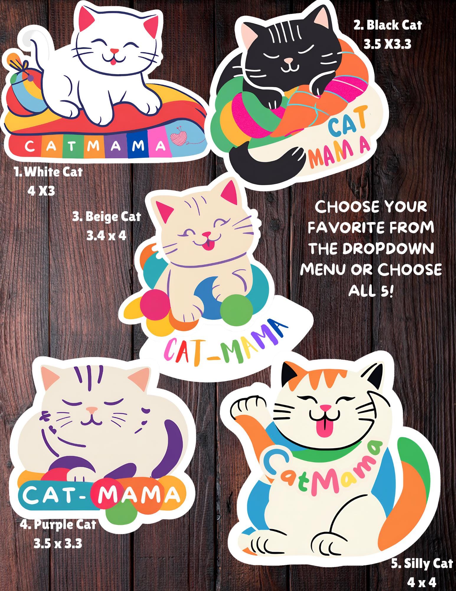 Cat Mama Sticker
