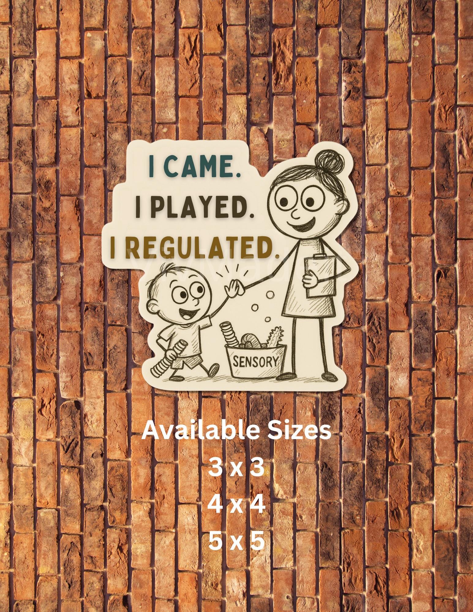 Sensory Play Therapist Sticker: Funny Therapy Gift for Teachers