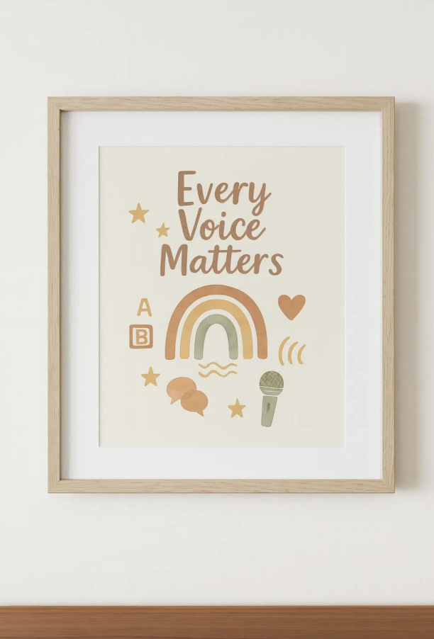 SLP Office Decor 8x10 Matte Print | Every Voice Matters