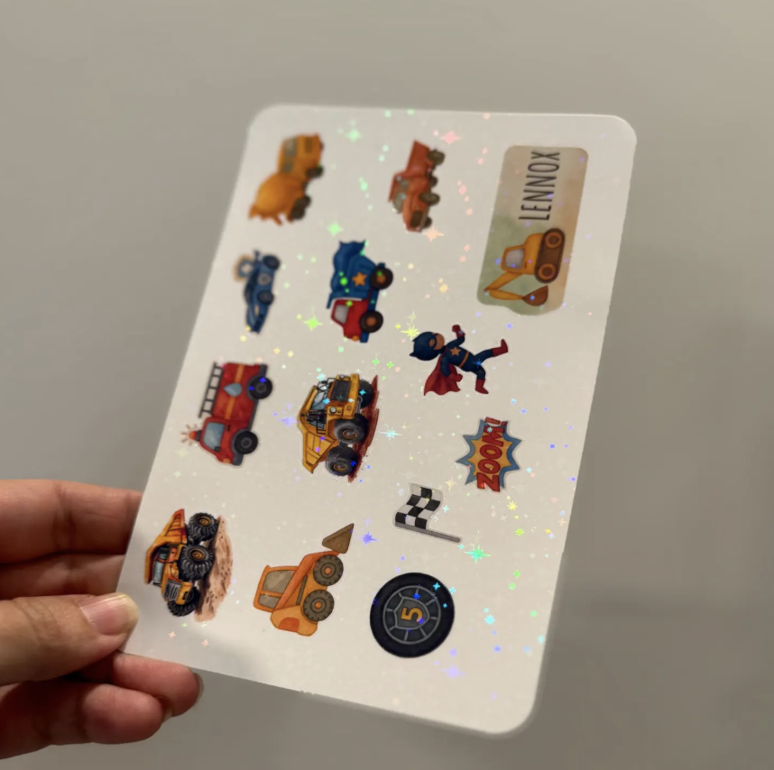 Unicorn and Rainbow Sticker Sheet