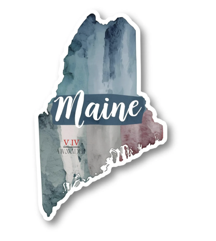 Maine State Sticker