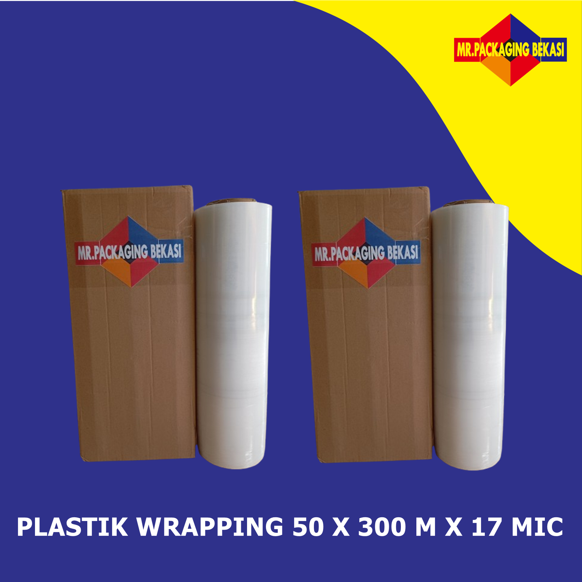 Plastik Wrapping 50 x 300 m x 17 Mic
