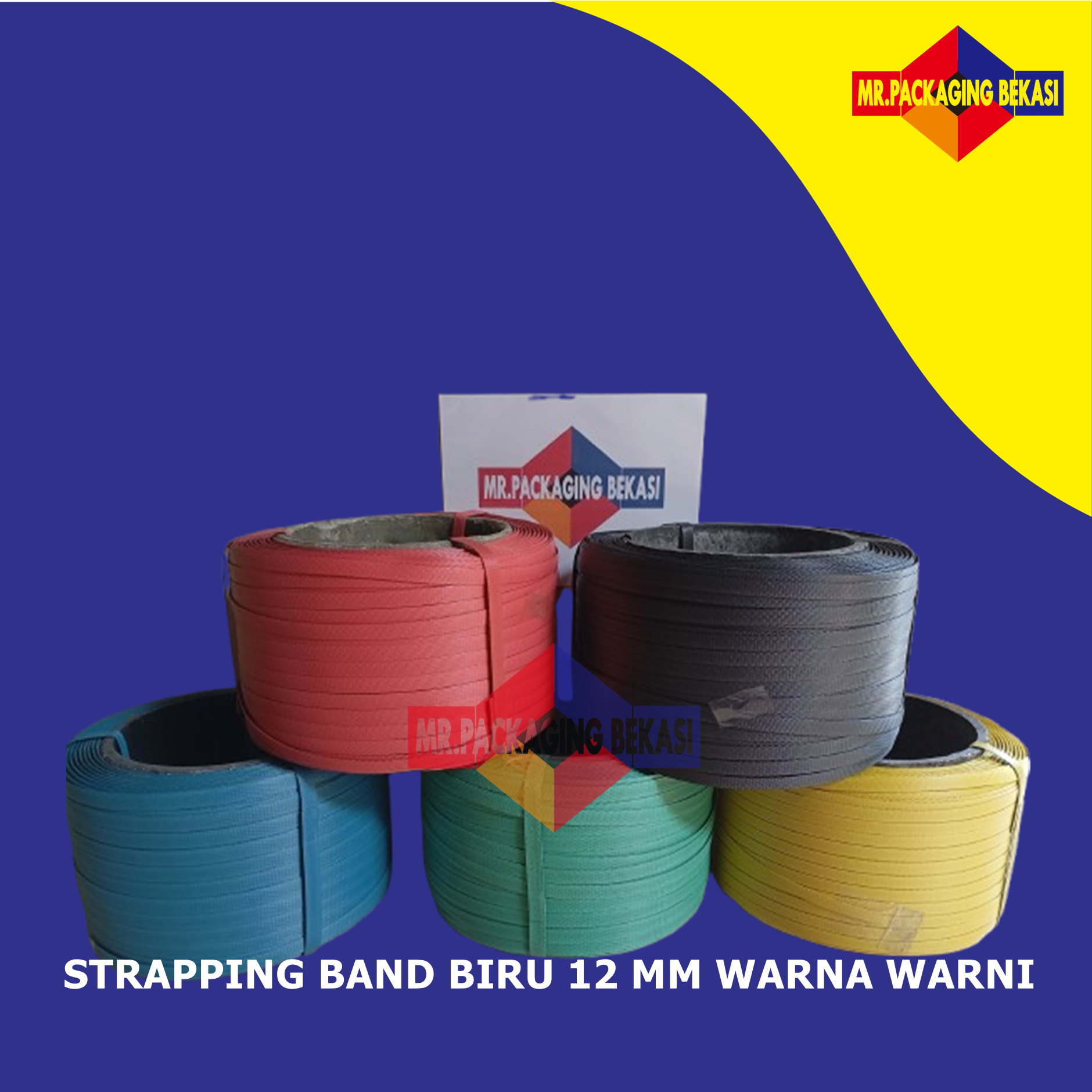 Strapping Band 12 mm Warna-Warni