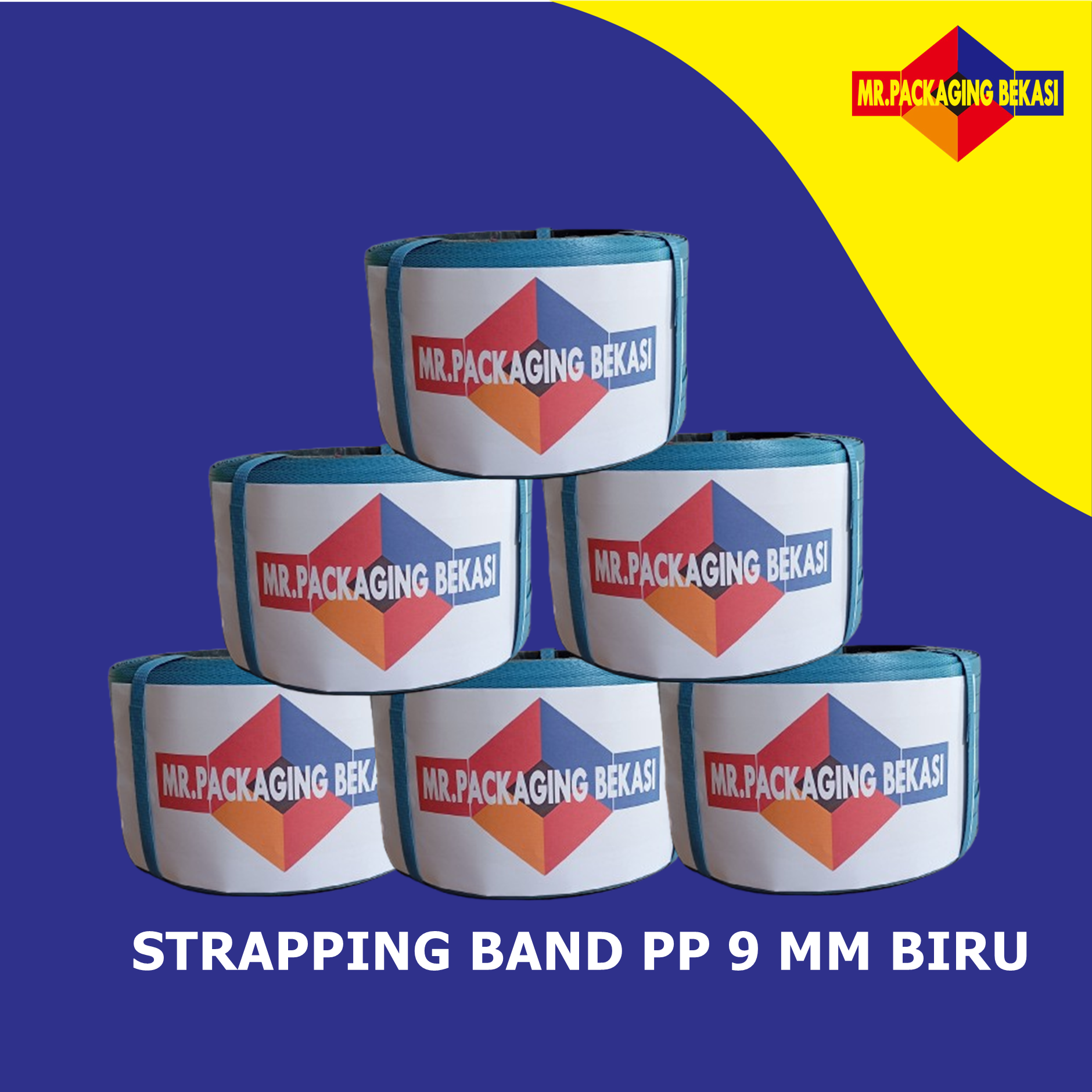Strapping Band PP 9 mm Biru