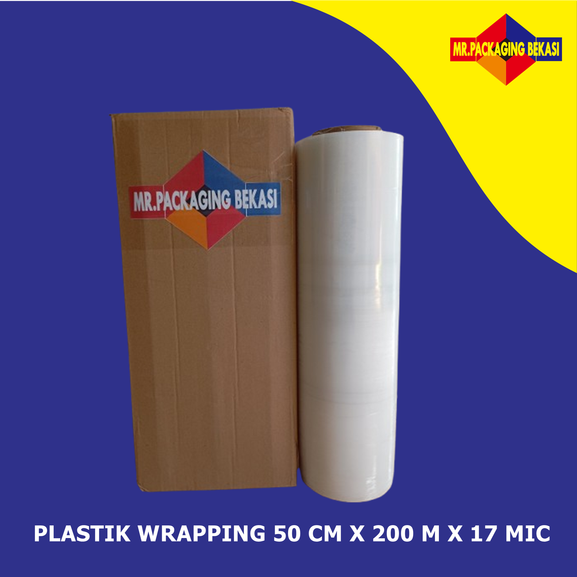 Plastik Wrapping 50 cm x 200 m x 17 mic
