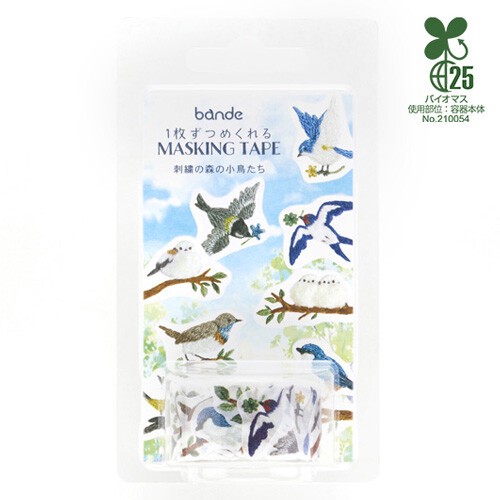 Pegatinas en Rollo – Pájaros del Bosque Bordado