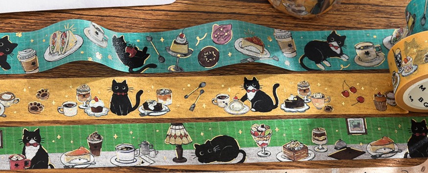 Washi Tape Kuroneko Café
