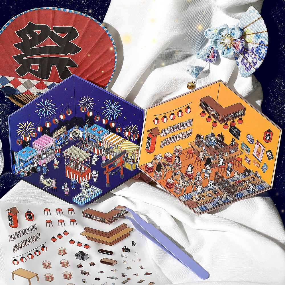 Pegatinas Escenarios Japoneses 3D