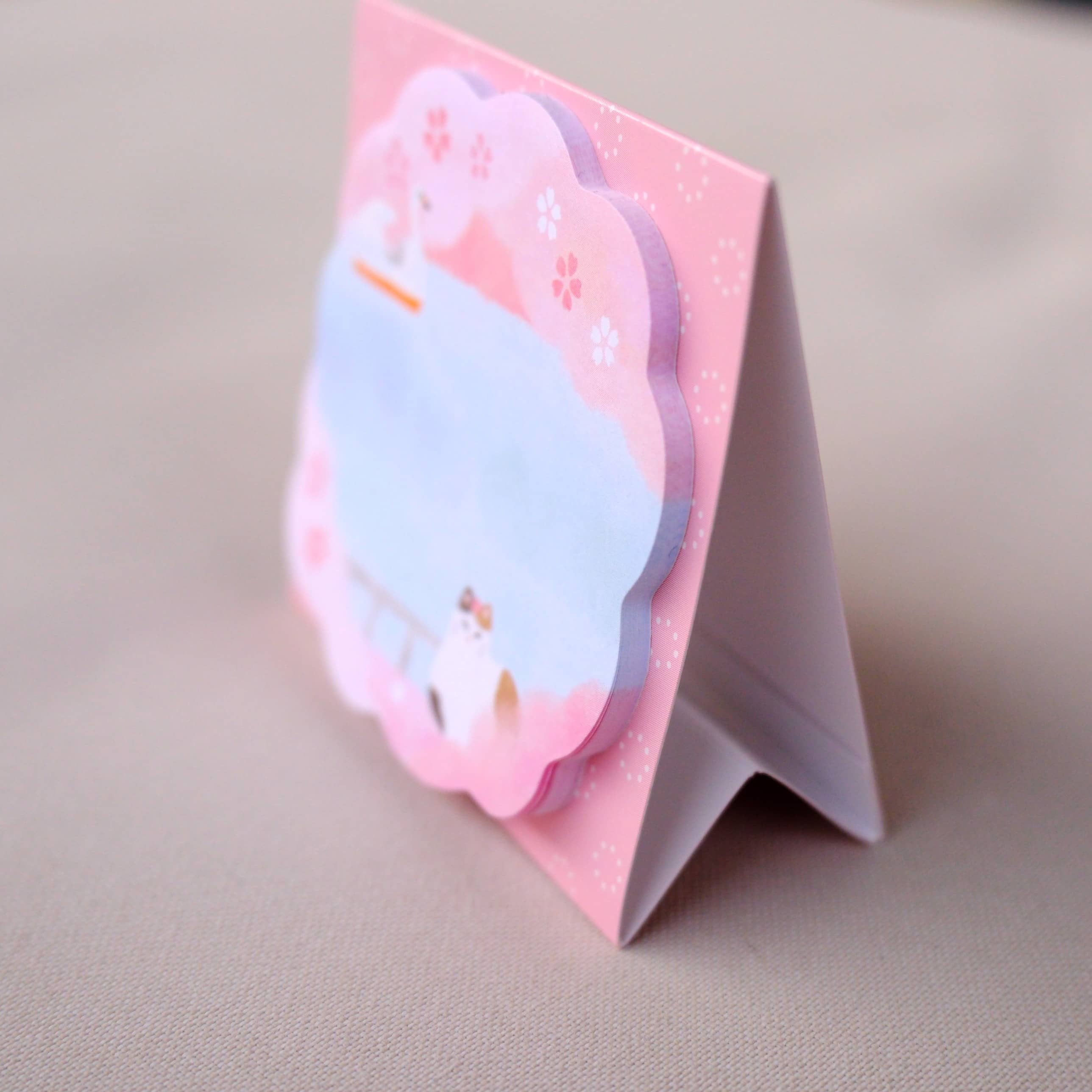 Notas Adhesivas con Gato y Sakura