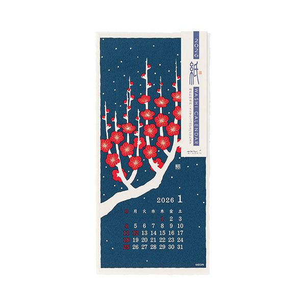 Calendario Washi de Pared 2026 Midori