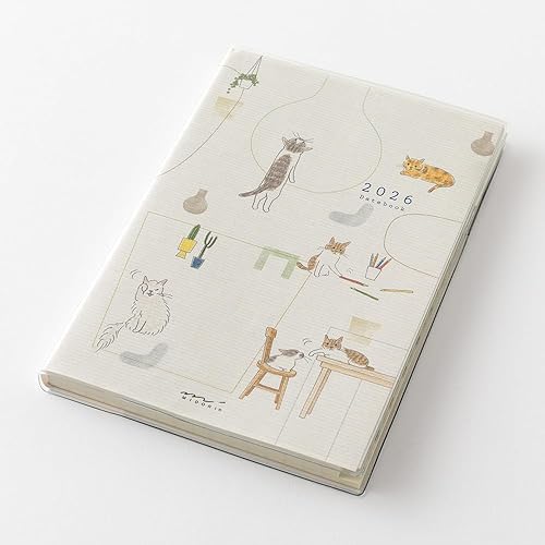 Agenda Anual Midori 2026 Gatos
