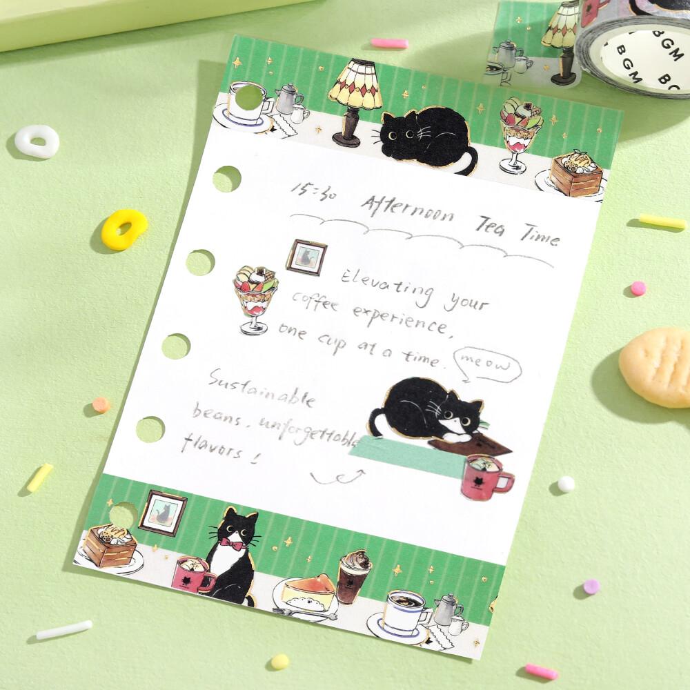 Washi Tape Kuroneko Café