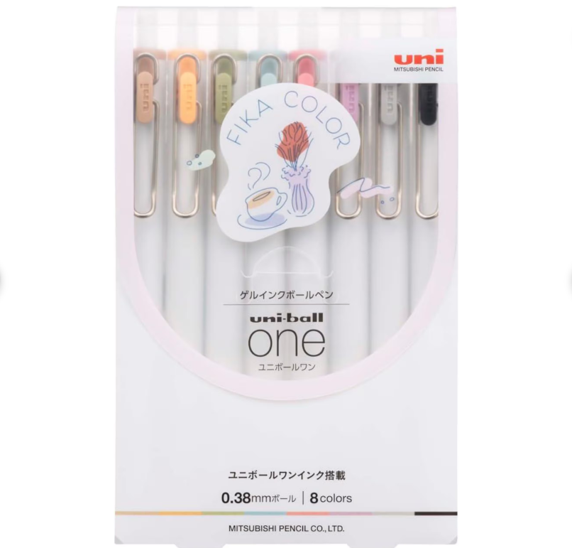 Pack Bolígrafos Uni-ball One Fika Colors (Set de 8)