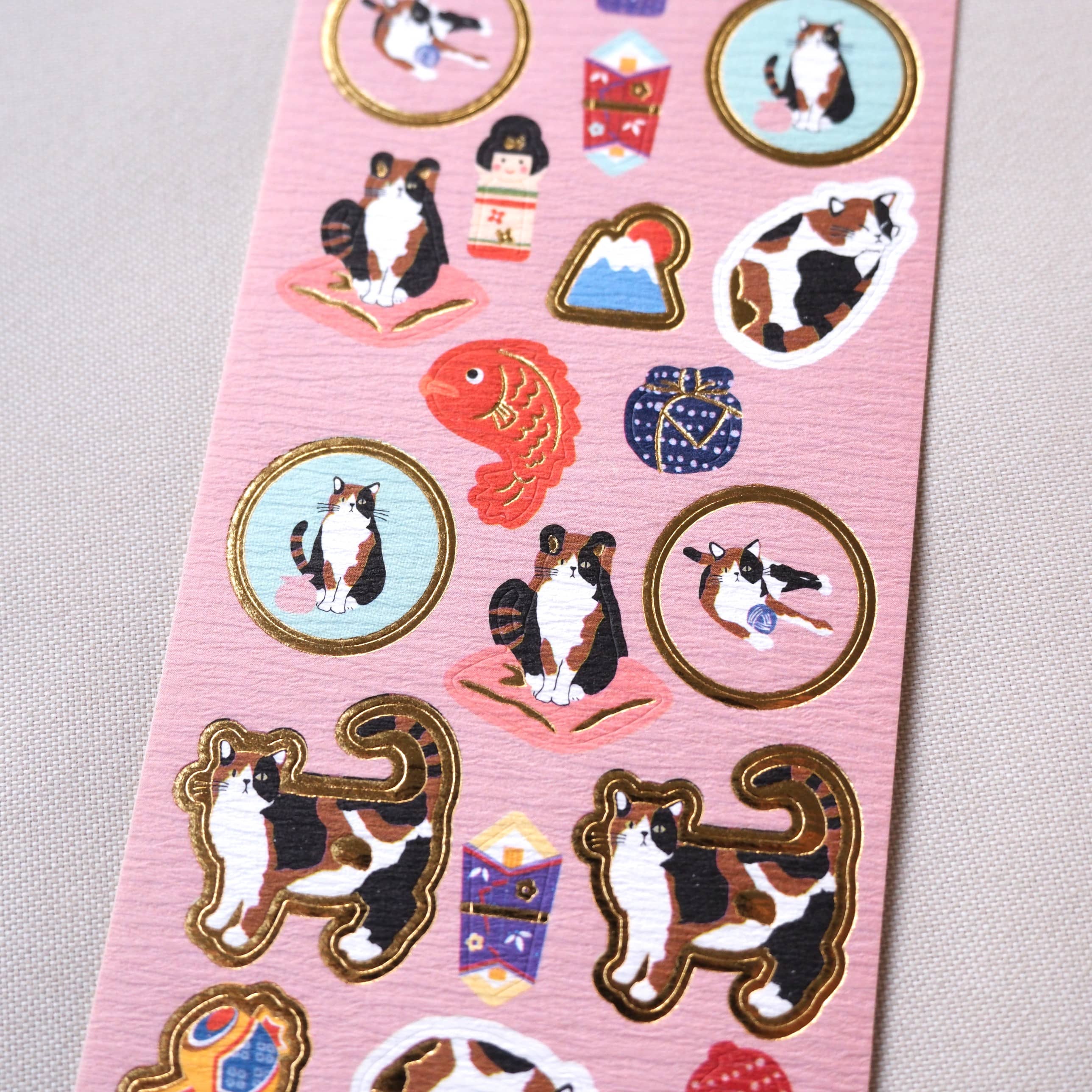Pegatinas Washi Gato Calicó