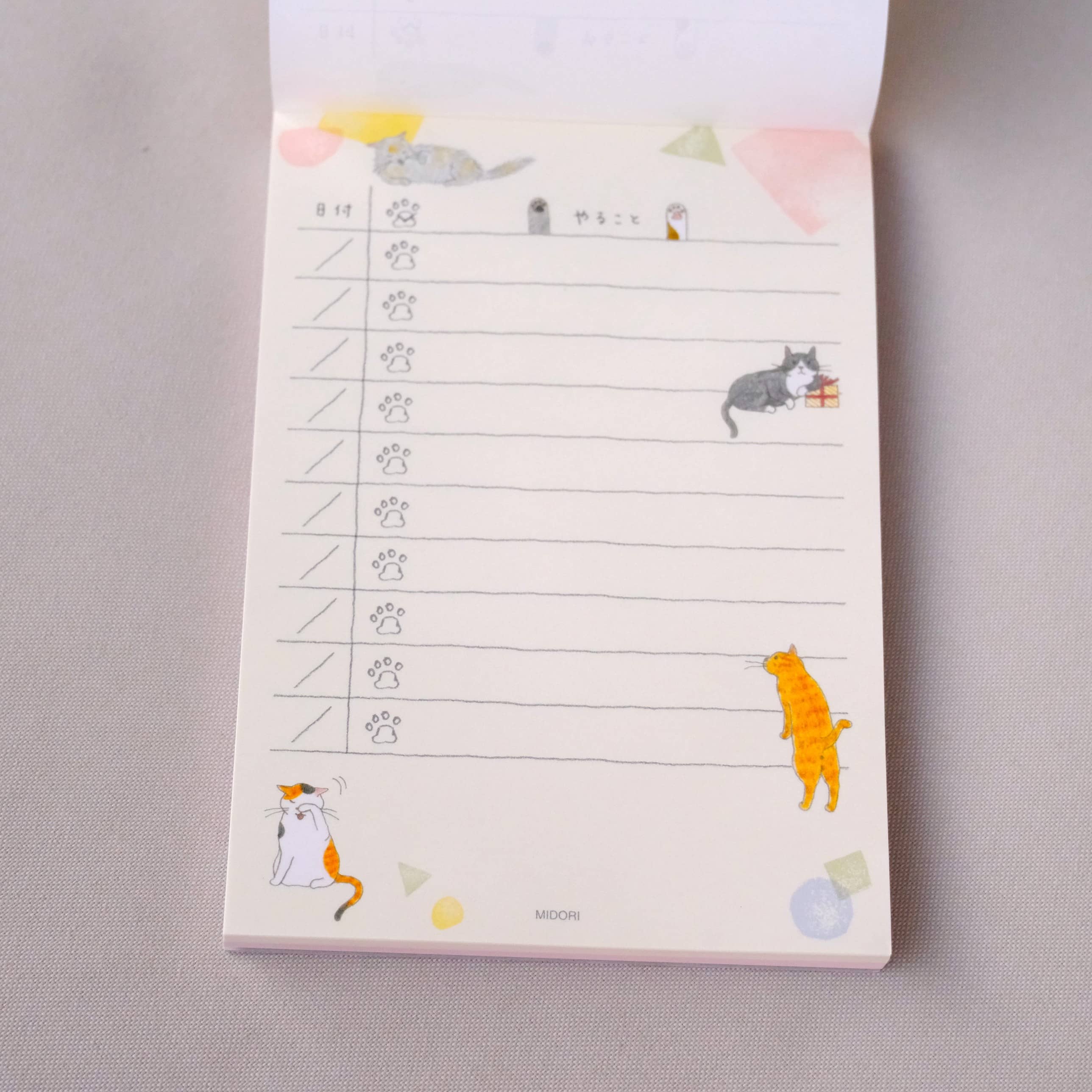 Bloc de Notas de Gatos Midori A6
