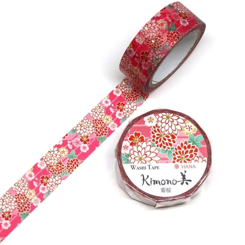 Washi Tape Cristantemo y Sakura