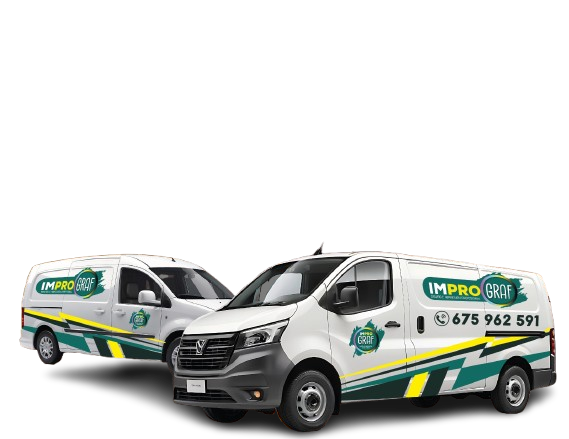 Proyección de rotulación vehiculo 