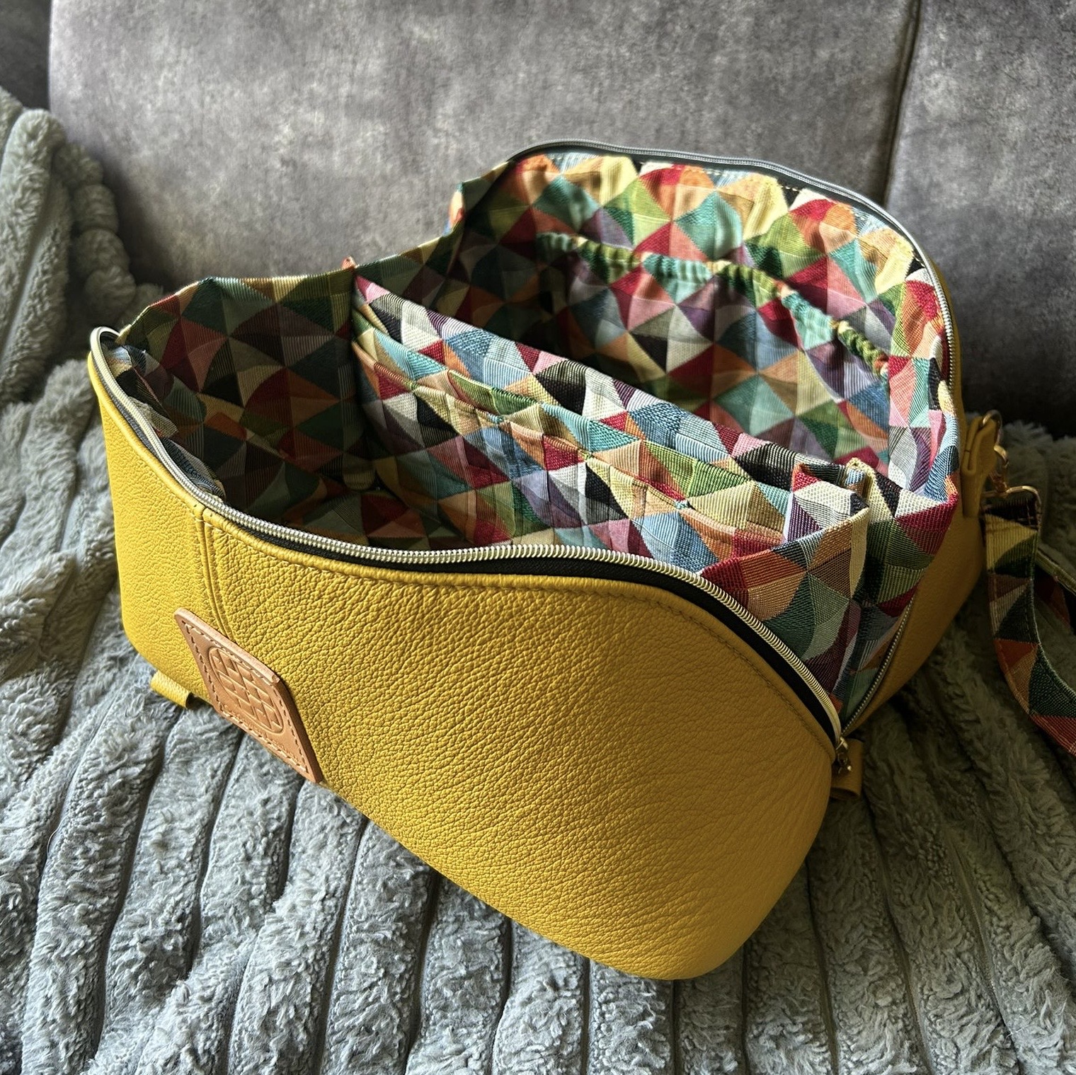 Large Gwïon Craft Bag - Daffodil Yellow
