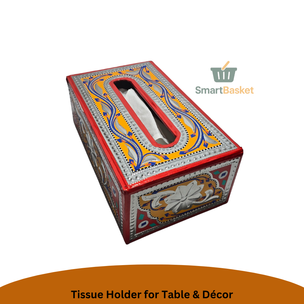 Handmade Multicolor Truck Art Tissue Box 