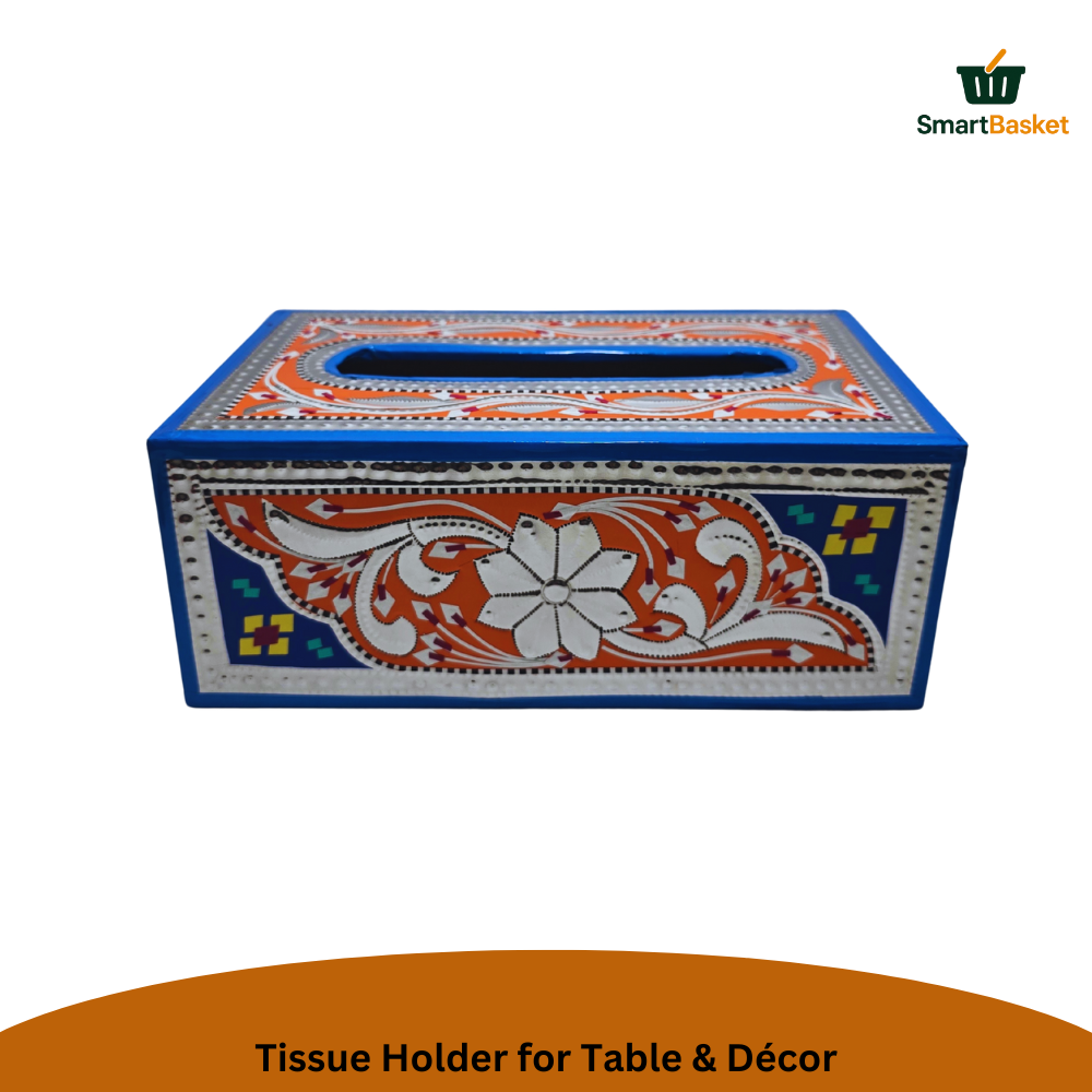 Handmade Multicolor Truck Art Tissue Box