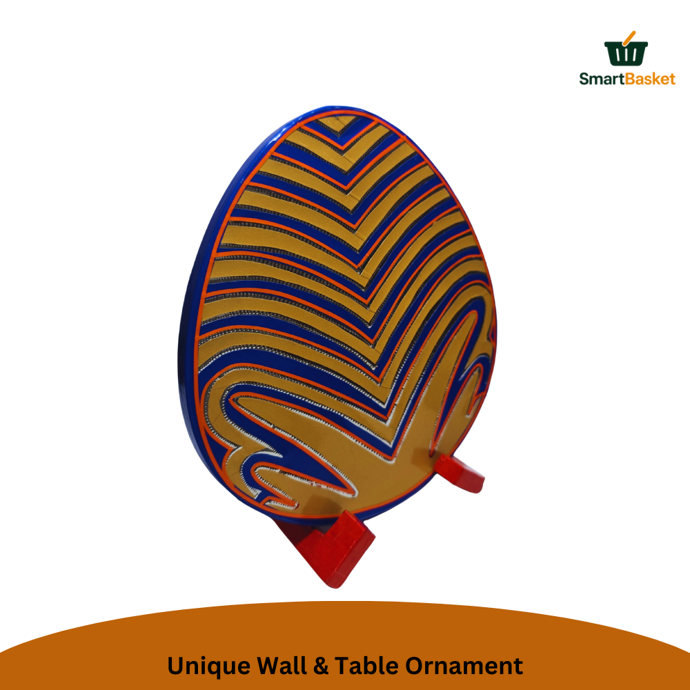 Handmade Truck Art Decorative Plate with Stand | Colorful MDF Tabletop Home Decor Accent