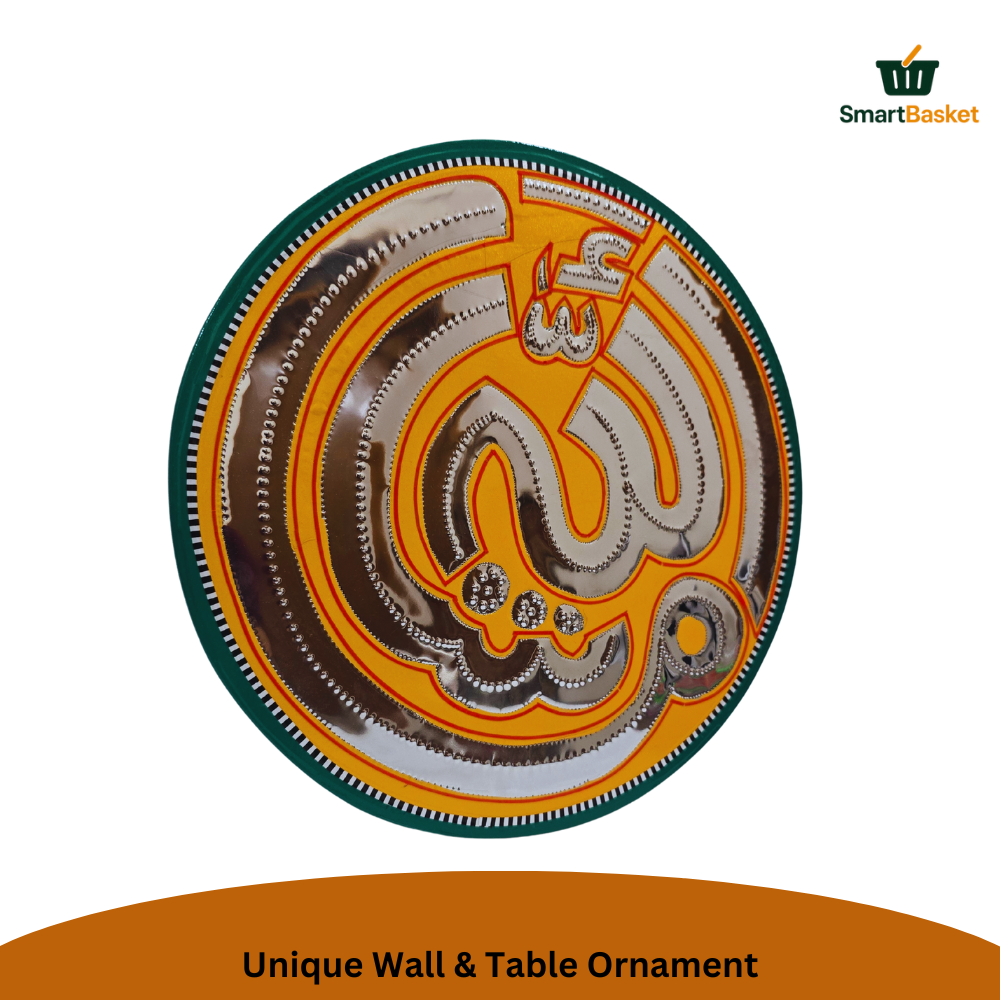 Handmade Round “MashAllah” Hanging Wall Decor | Premium Multicolor Cultural Accent for Home Décor