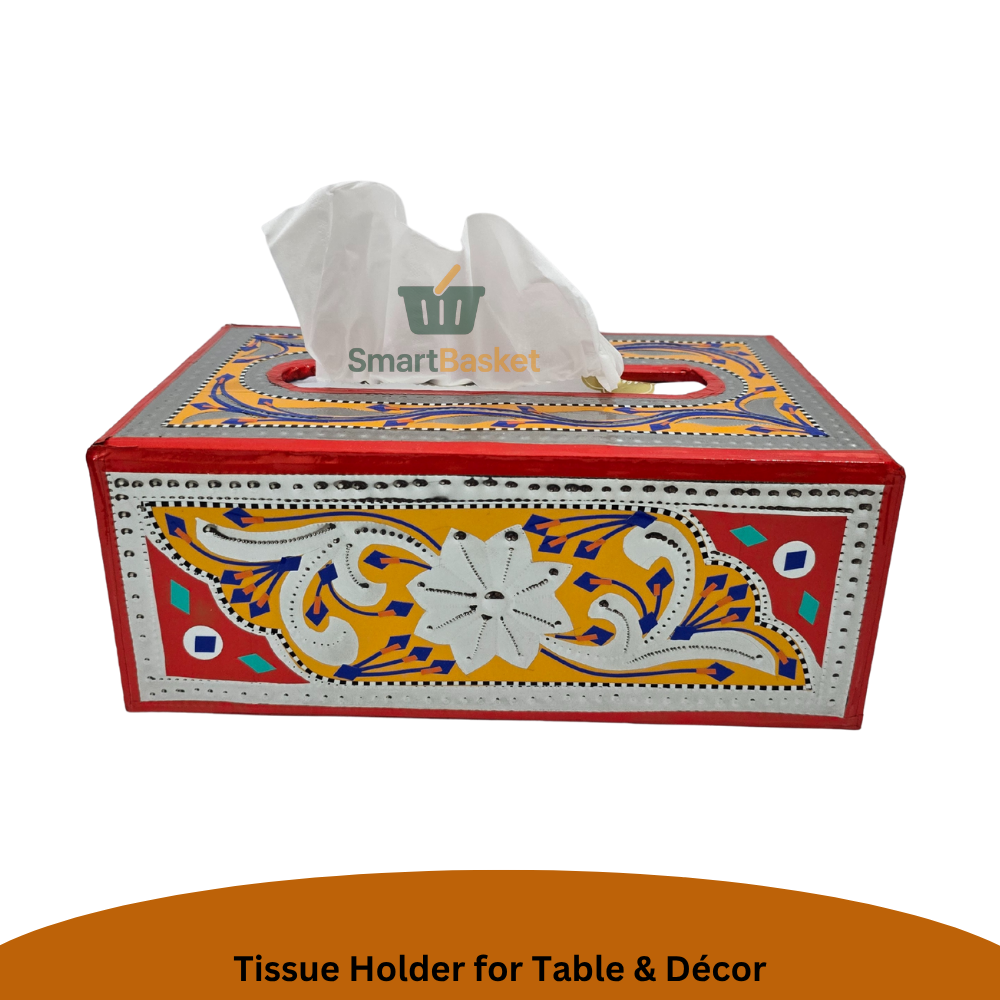 Handmade Multicolor Truck Art Tissue Box