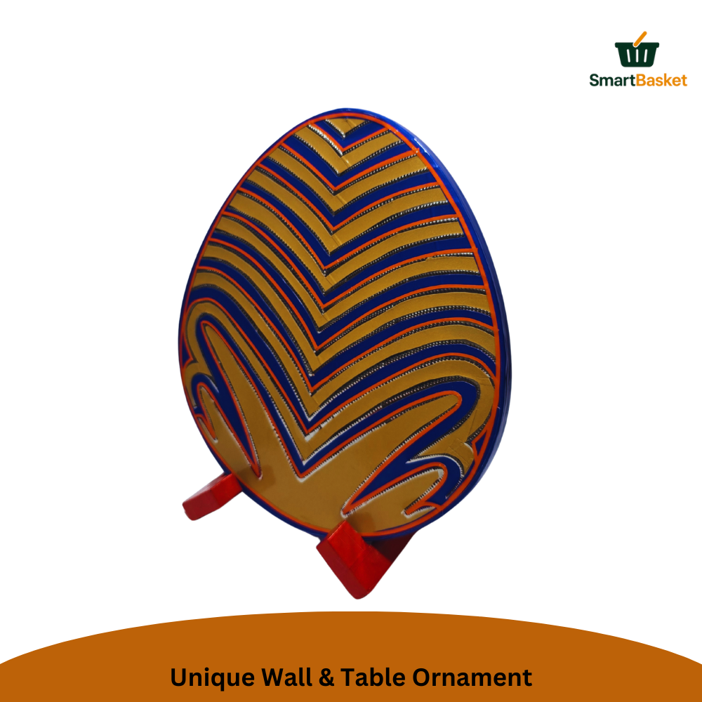 Handmade Truck Art Decorative Plate with Stand | Colorful MDF Tabletop Home Decor Accent