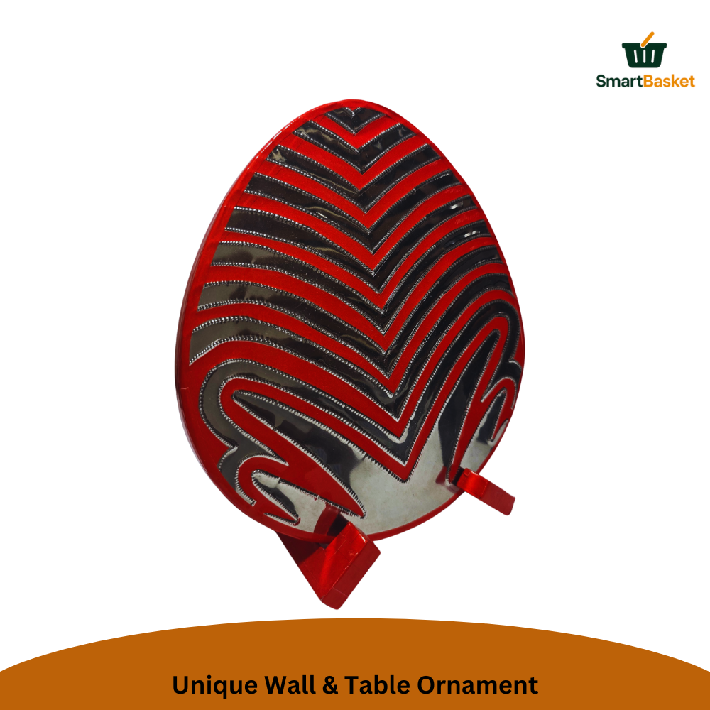 Handmade Table Top Decorative Plate with Holder | Premium MDF Decorative Item for Home Décor