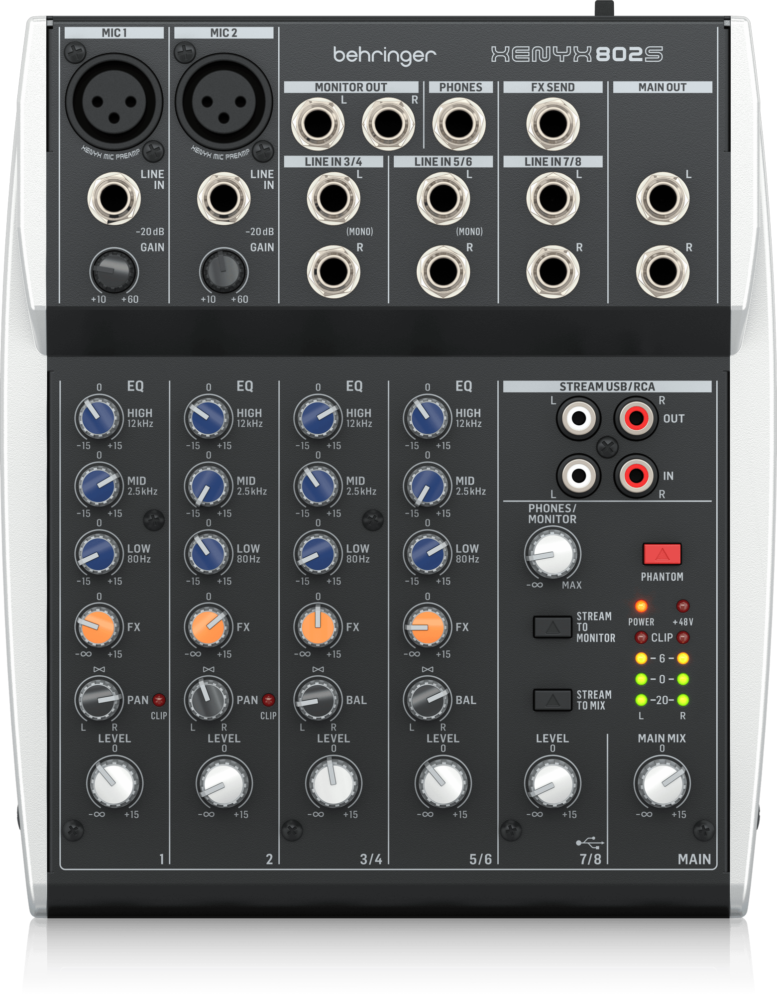 XENYX 802S Audio Mixer Console