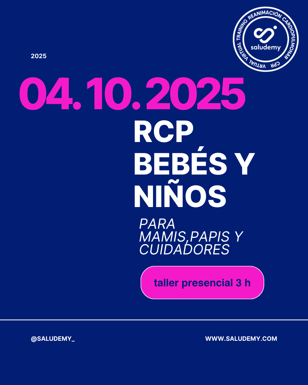 Curso Primeros Auxilios Bebés y Niños 04.10.2025