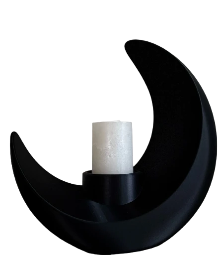 Moonshaped Candle/plant holder- large