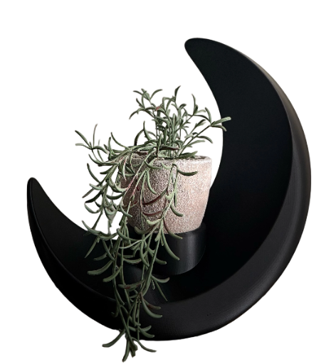 Moonshaped Candle/plant holder- large