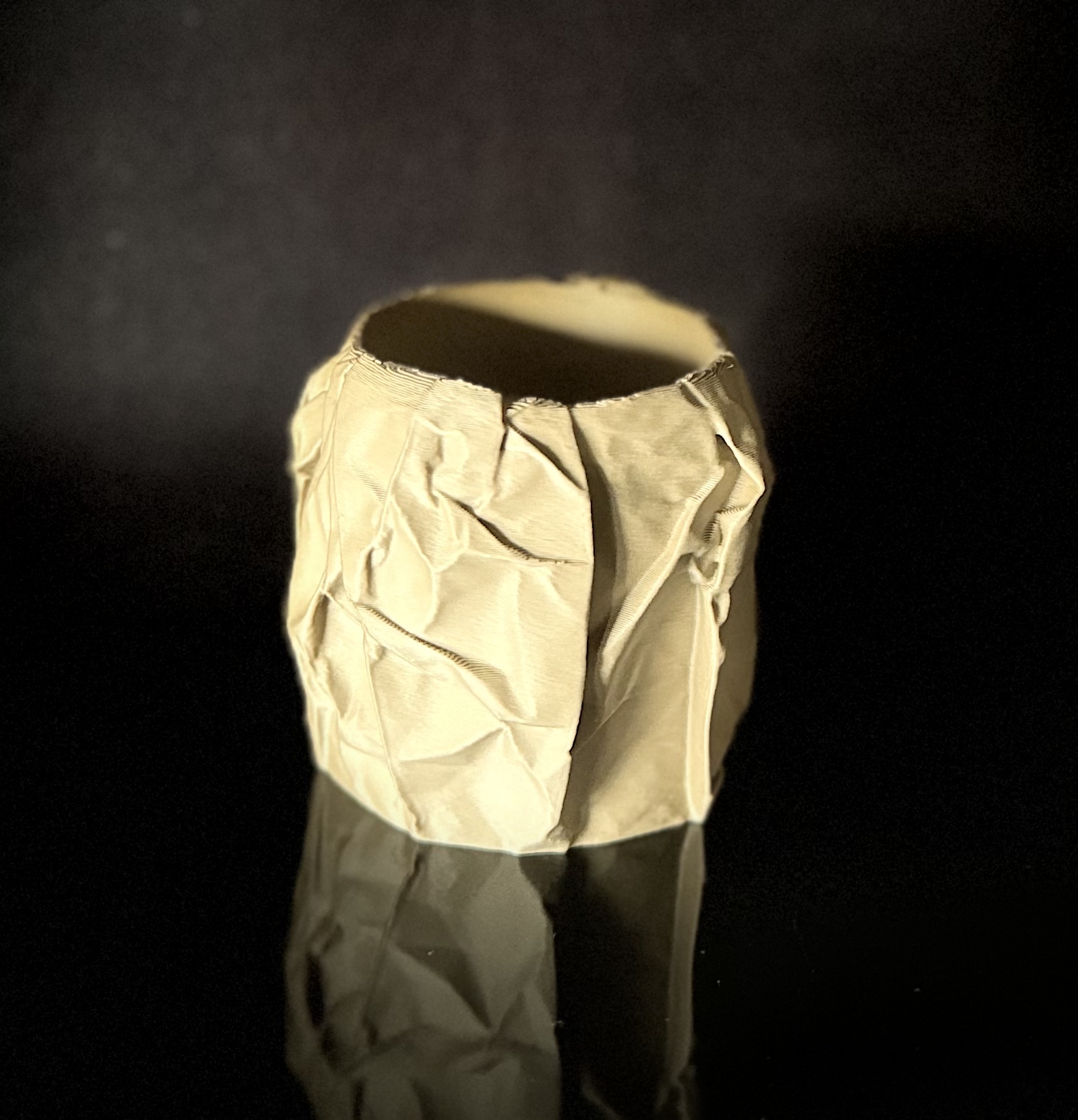 Crumpled Clay Looking Bowls