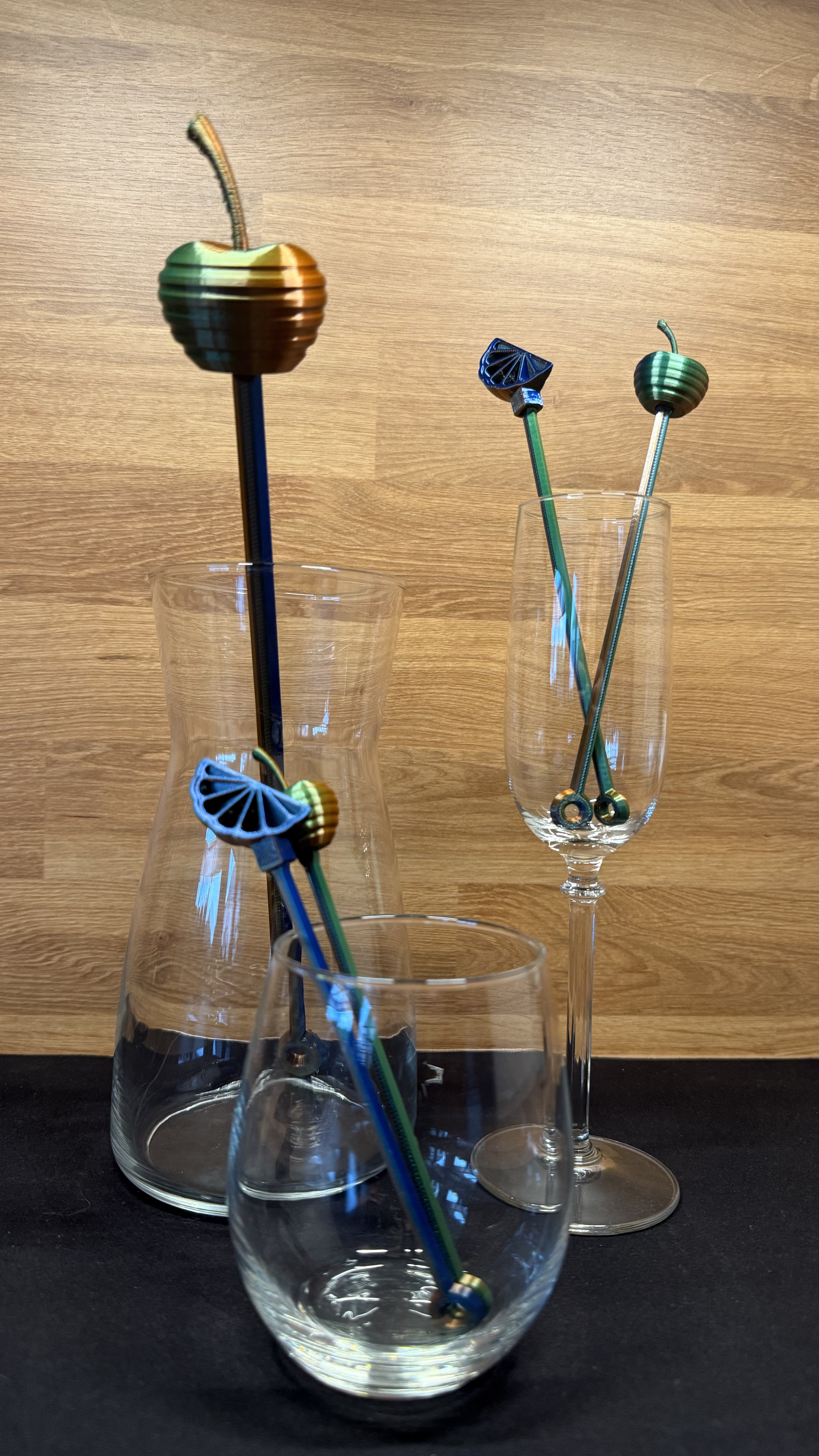 Cocktail stirrers and snack sticks