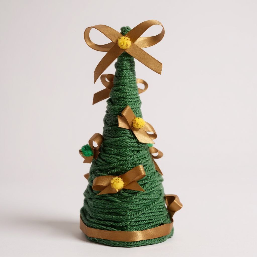 Albero Verde e Oro Soprammobile