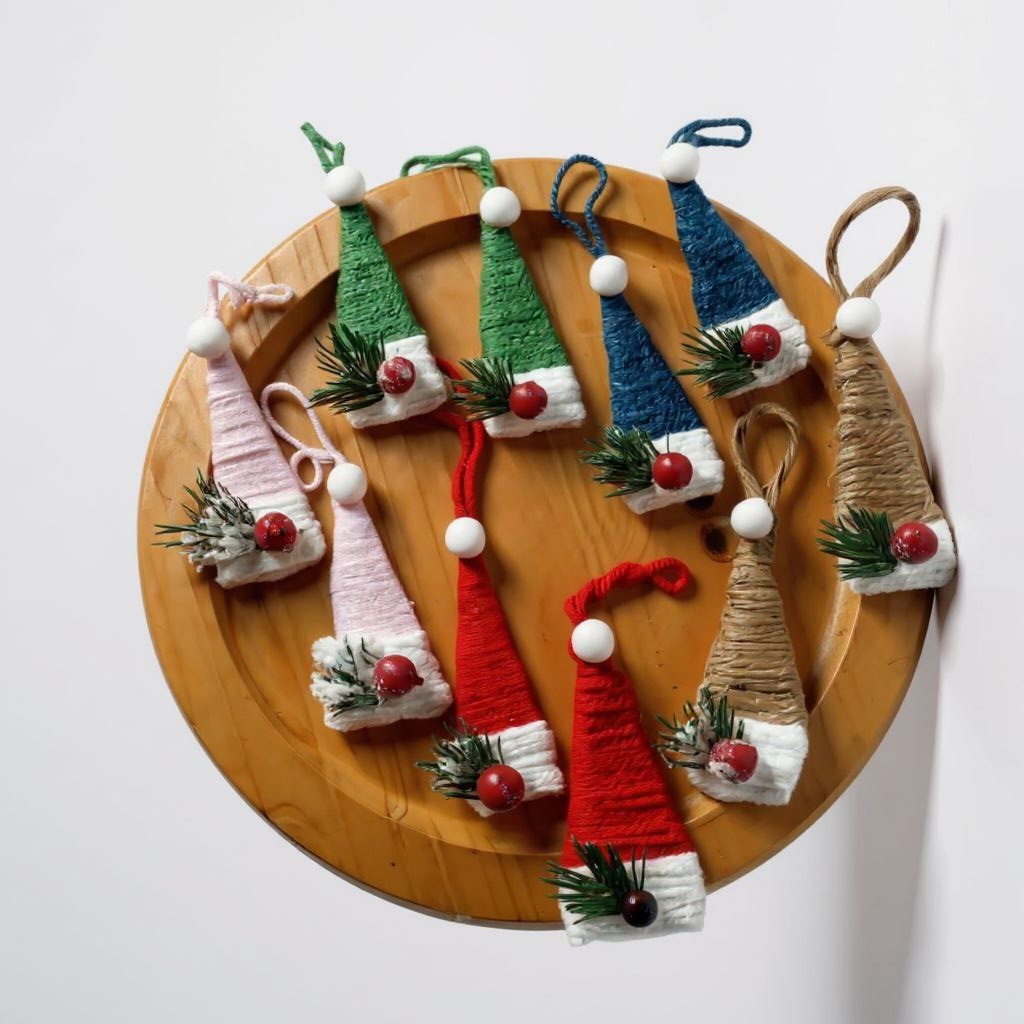 Cappellini Babbo Natale da Appendere