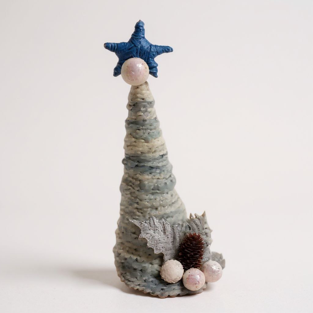 Albero Bianco e Celeste Soprammobile