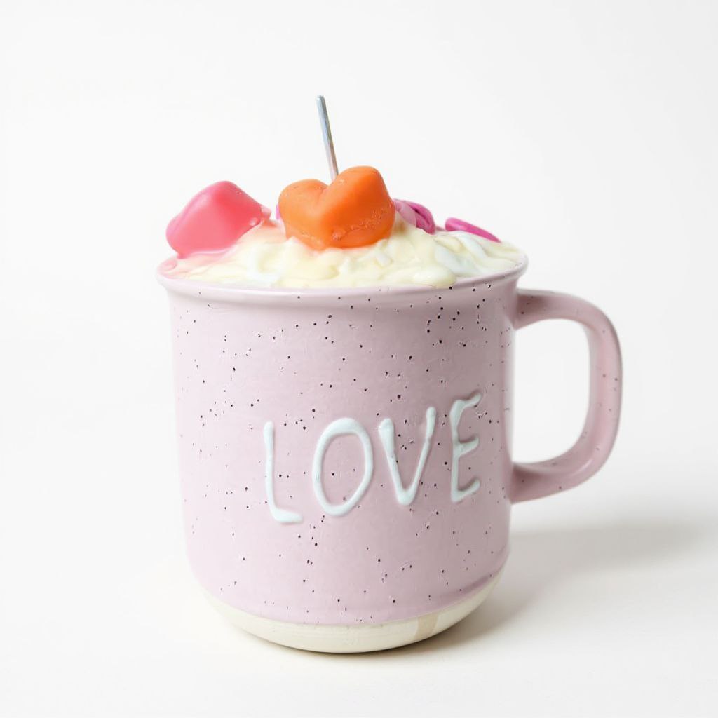 Candela in tazza LOVE